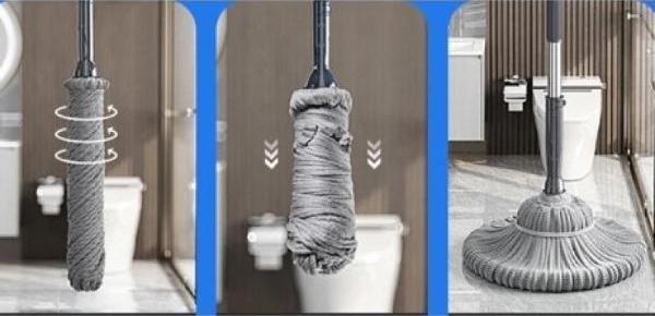 Büro Ev Ofis Yazlık Hijyeni için Temizlik Mopu Kendinden Sıkmalı Paspas - Image 1