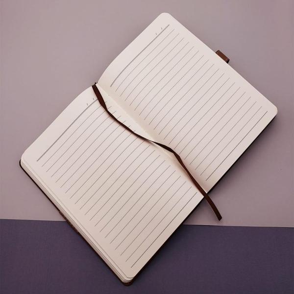 Büro Ev Ofis Hediyesi için Koyu Taba Termo Deri Yapım Defter - Image 1