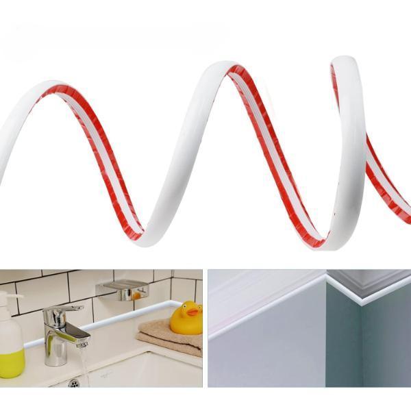 Büro Ev Ofis Mutfağı Düzeni için 2MT Yapışkanlı Lavabo Su Bariyeri - Image 1