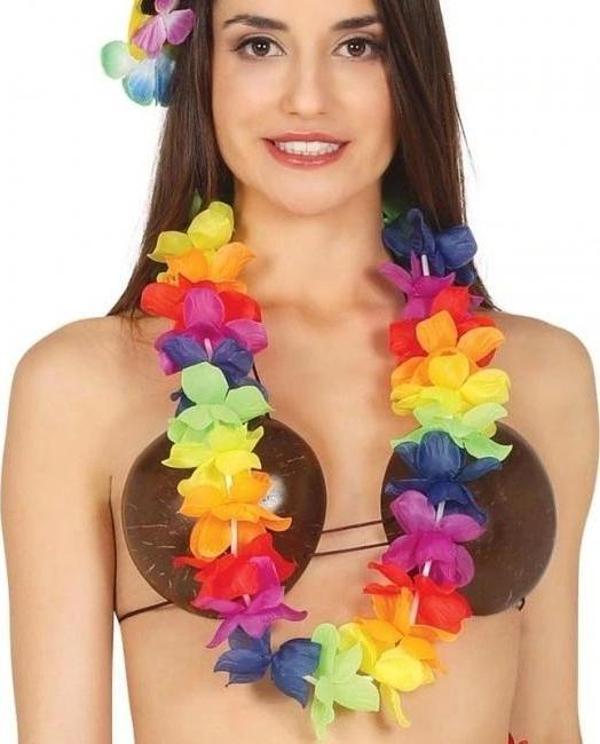 Nessiworld Rengarenk Hawaii Boyun Çelengi Havai Partisi Kolyesi 1 Adet - Image 1