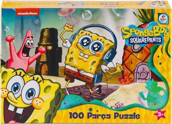 Nessiworld SB0049 Spongebob 100 Parça Puzzle -Laçokids - Image 1