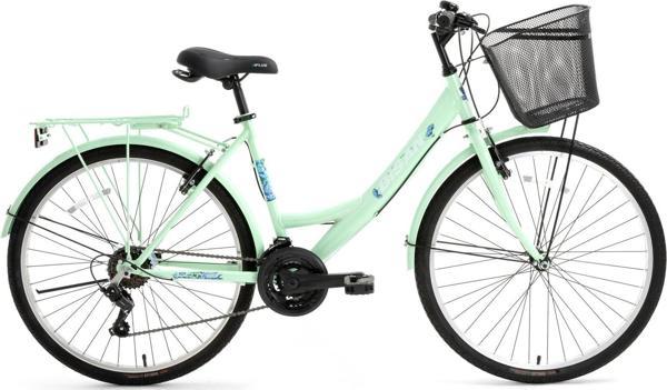 LOTUS ŞEHİR BİSİKLETİ 44 CM V 26 JANT 21 VİTES MİNT YEŞİL BEYAZ - Image 1