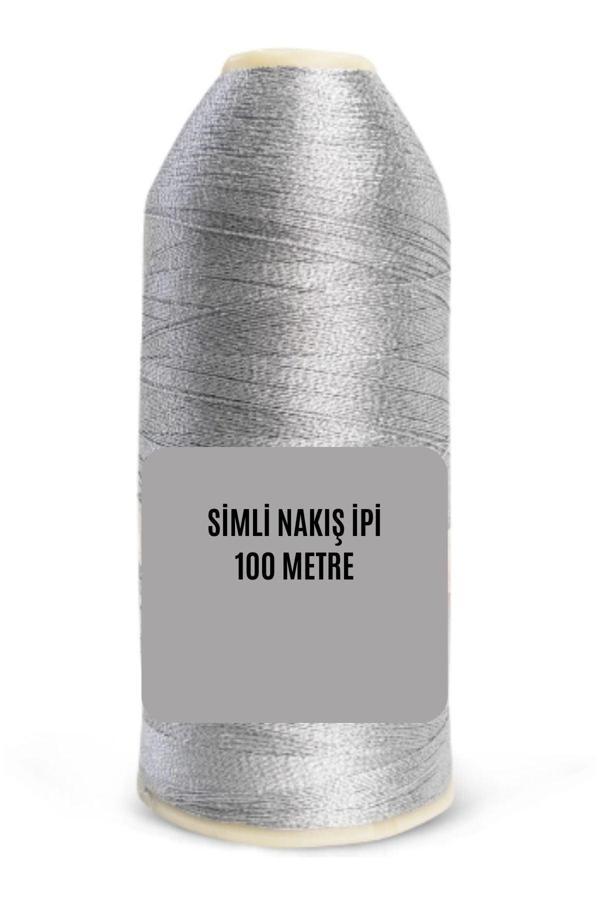 Nakış Simi 100 Metre Gümüş - Image 1