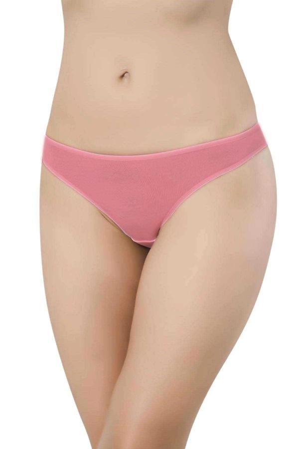 3 adet Süper Eko Set Likralı Kadın Slip Külot Ten Pudra Fuşya - Image 1