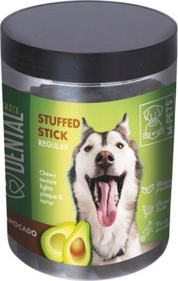 M-Pets Stuffed Stick Avokado Özlü Diş Sağlığı Destekleyici Orta ve Büyük Irklar İçin Köpek Ödülü 400 Gr - Image 1
