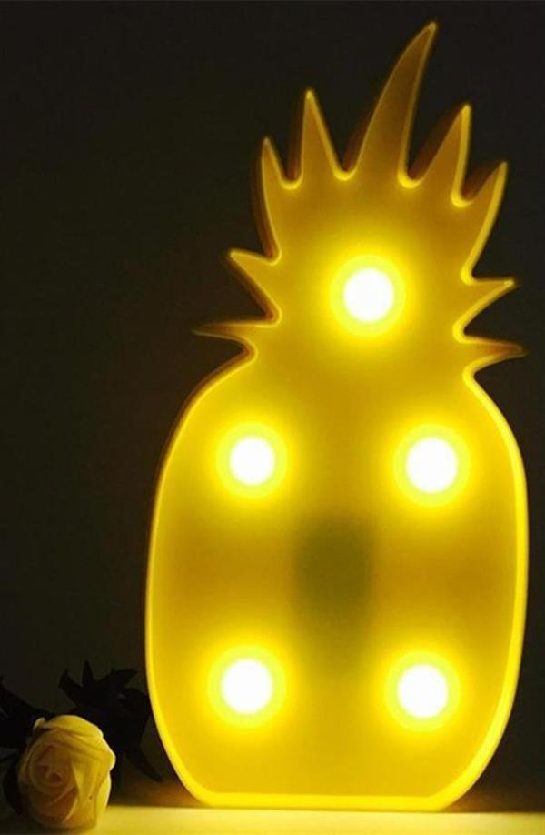 Ananas Şeklinde Ledli Dekoratif Eğlenceli Çocuk Gece Lambası - Image 1