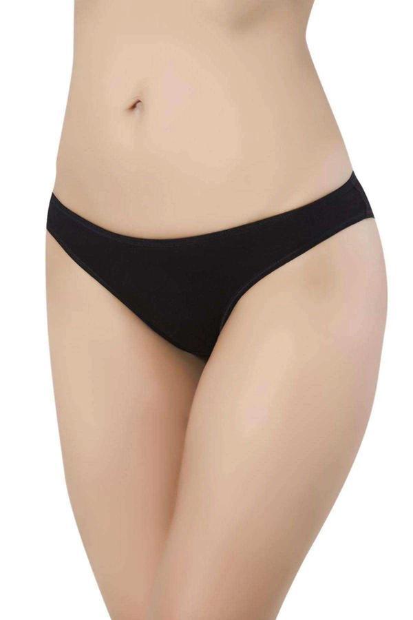 10 adet Süper Eko Set Likralı Kadın Slip Külot Siyah Ten - Image 1