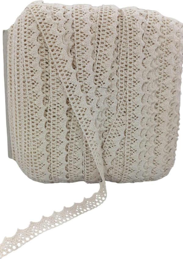 Kopanaki Dantel en 1,5 cm Krem 5 Metre - Image 1
