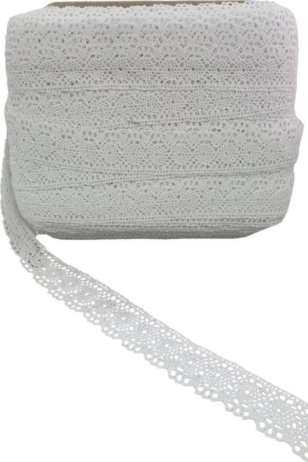 Kopanaki Dantel en 4 cm Beyaz 10 Metre - Image 1