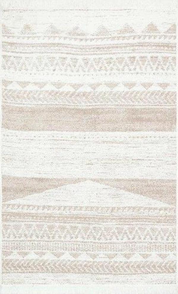 Hoom Rugs Samos SMS 06 Natural Yıkanabilir Çift Taraflı Pamuk Kilim - Image 1