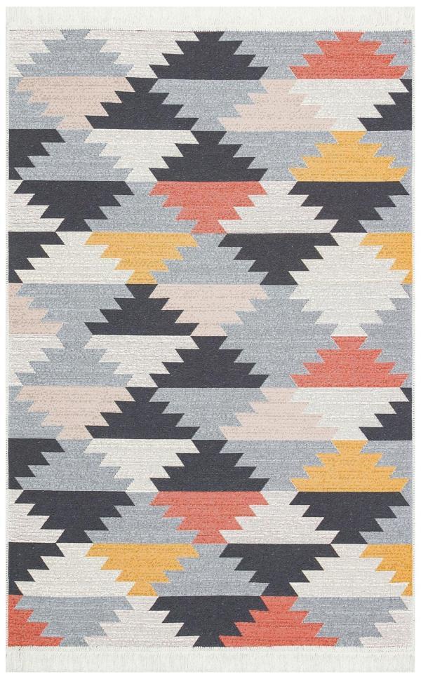 Hoom Rugs Samos SMS 20 Multy Yıkanabilir Çift Taraflı Pamuk Kilim - Image 1