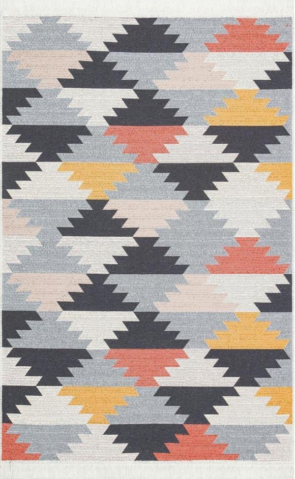 Hoom Rugs Samos SMS 20 Multy Yıkanabilir Çift Taraflı Pamuk Kilim - Image 1