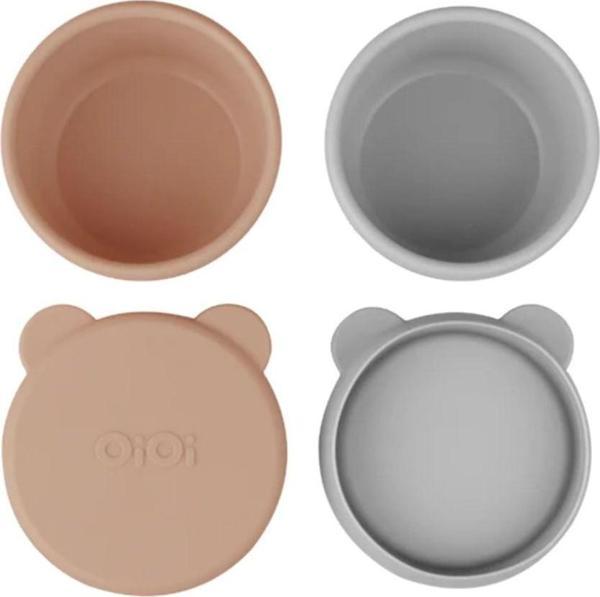 OiOi Silikon Kapaklı Kase 2'li Mini Bites - Image 1
