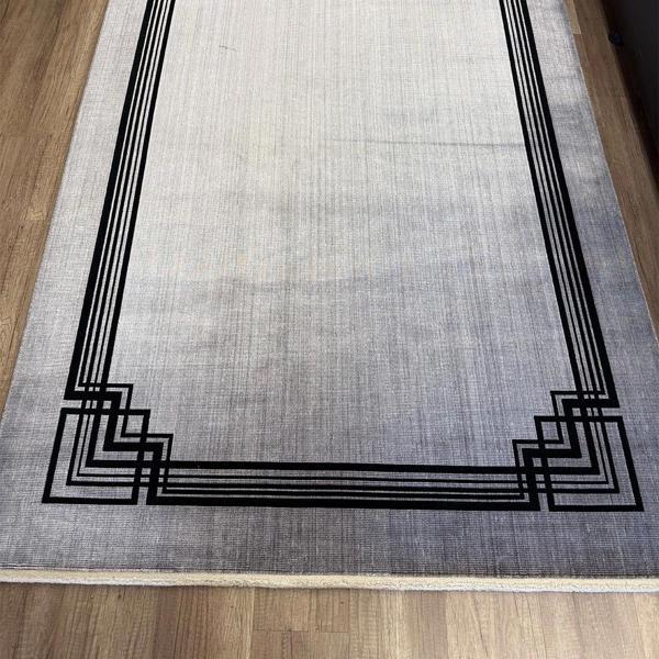 Hoom Rugs Ruby 3061 Koyu Gri  Akrilik & Viskon  Modern Salon Halısı - Image 1