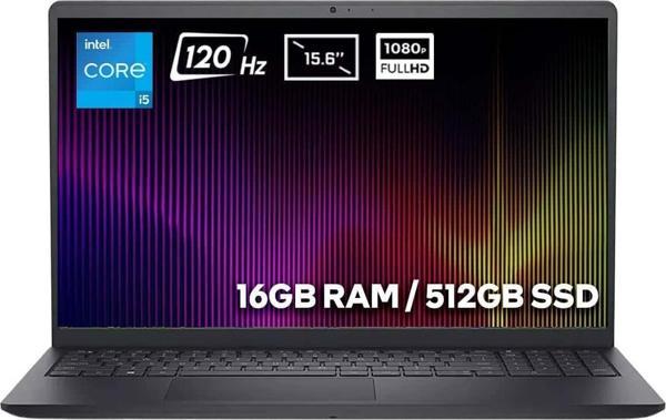 Dell Inspiron 15 3520 Intel Core i5-1235U 16GB 512GB SSD 15.6 inç Full HD 120Hz IPS Ubuntu Laptop (I35201003Uv1) - Image 1