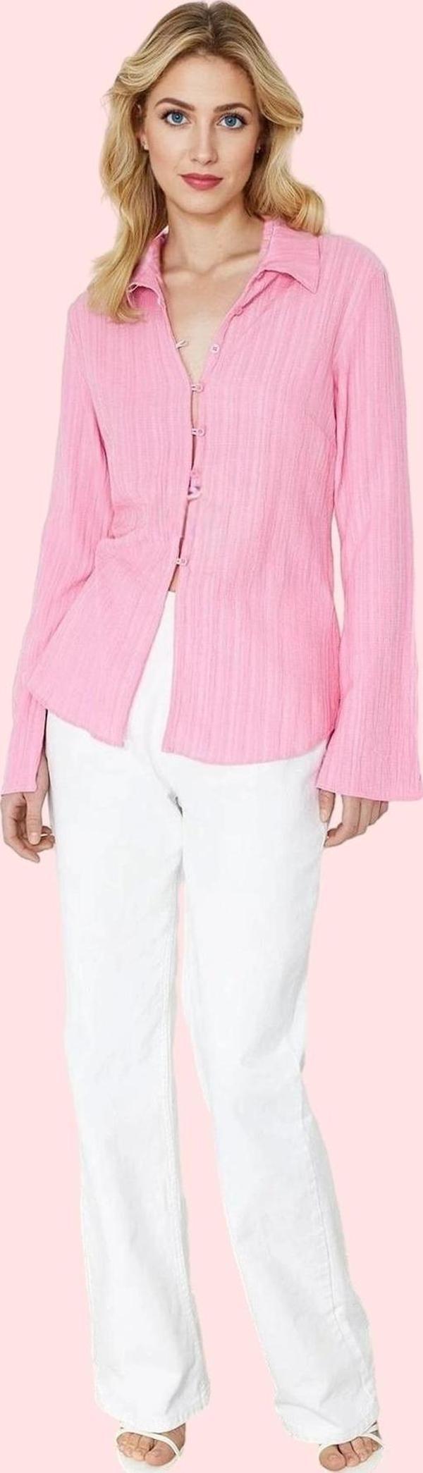 Kadın Basic Fitted Gömlek Renk Casual Günlük Kombinler Hafta Sonu Yaz Aylarının Vazgeçilmezi - Image 1