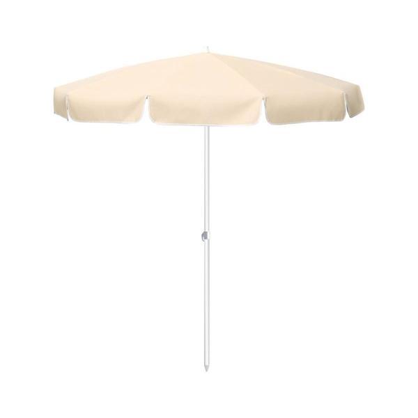 Plaj Şemsiye 200 cm Krem Renkli Eğim Verilebilir - Image 1