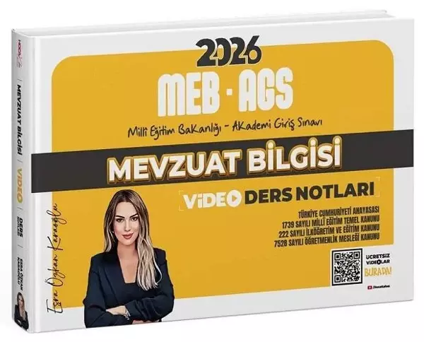 2026 MEB-AGS Mevzuat Bilgisi Video Ders Notları - Esra Özkan Karaoğlu Hoca Kafası Yayınları - Bi bigelio - Image 1