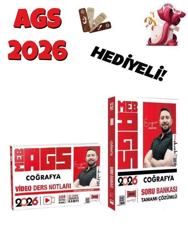 Yargı 2026 MEB-AGS Coğrafya Video Ders Notları + Soru Bankası 2 li Set - Engin Eraydın Yargı Yayınla - Bi bigelio - Image 1