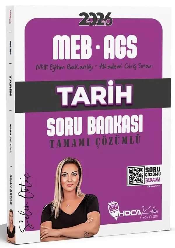 2026 MEB-AGS Tarih Soru Bankası Çözümlü - Selin Ortaç Hoca Kafası Yayınları - Bi bigelio - Image 1