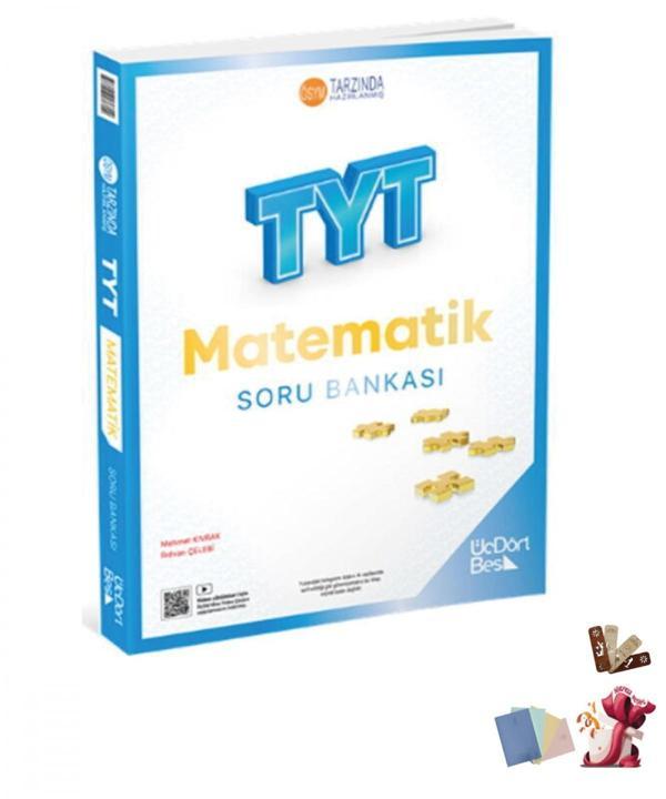 ÜçDörtBeş TYT Matematik Soru Bankası Üçdörtbeş Yayınları Defter Hediyeli - Bi bigelio - Image 1