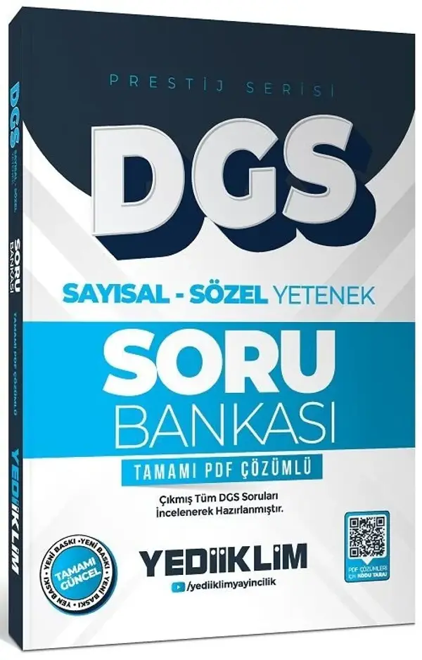 DGS Prestij Soru Bankası Çözümlü Yediiklim Yayınları - Yediiklim Yayınları - Image 1