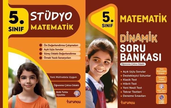 Tudem 2025 5. Sınıf Matematik Stüdyo + Dinamik Soru Bankası Seti 2 Kitap Yeni Müfredat - Tudem Yayınları - Ders Kitapları - Image 1