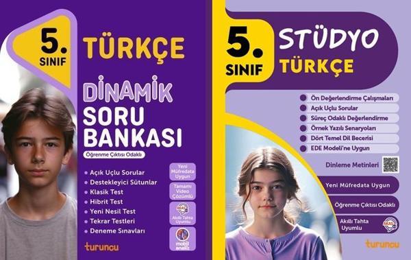 Tudem 2025 5. Sınıf Türkçe Stüdyo + Dinamik Soru Bankası Seti 2 Kitap Yeni Müfredat - Tudem Yayınları - Ders Kitapları - Image 1