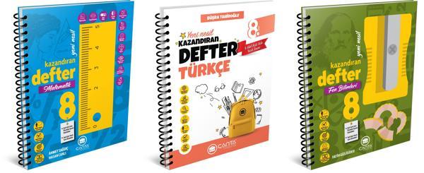 Çanta 2025 8. Sınıf Lgs Matematik + Türkçe + Fen Kazandıran Defter Seti 3 Kitap - Çanta Yayınları - Image 1