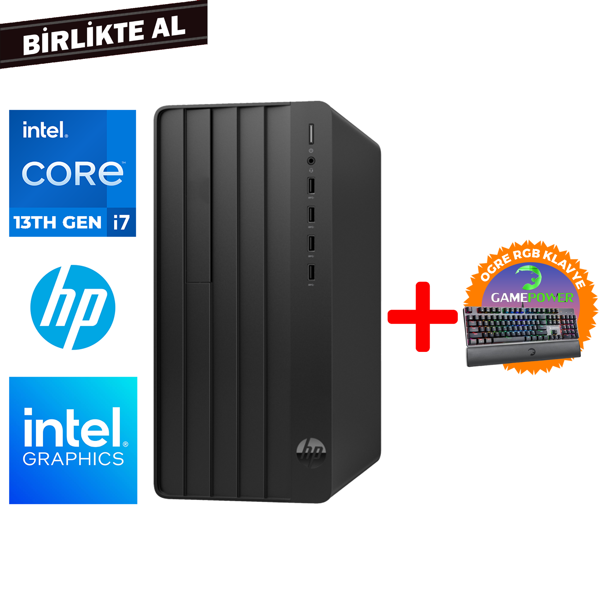 HP Pro Tower 290 G9 i7-13700 32GB 1TB SSD Freedos + Gaming Klavye B6JC5ES 028 - Image 1