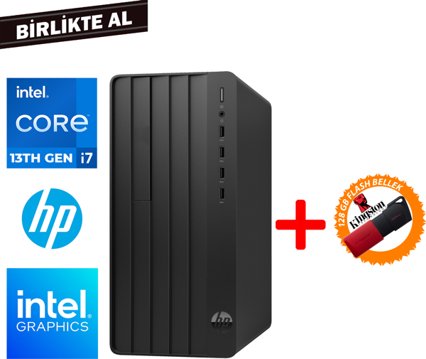 HP Pro Tower 290 G9 i7-13700 32GB 512GB SSD W11P + 128 GB Flash Disk B6JC5ES 035 - Image 1