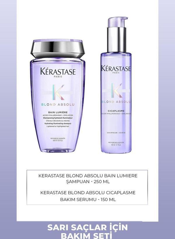 Kérastase Blond Absolu Parlaklık Veren Şampuan 250 ml & Saç Serumu 150 ml - Image 1