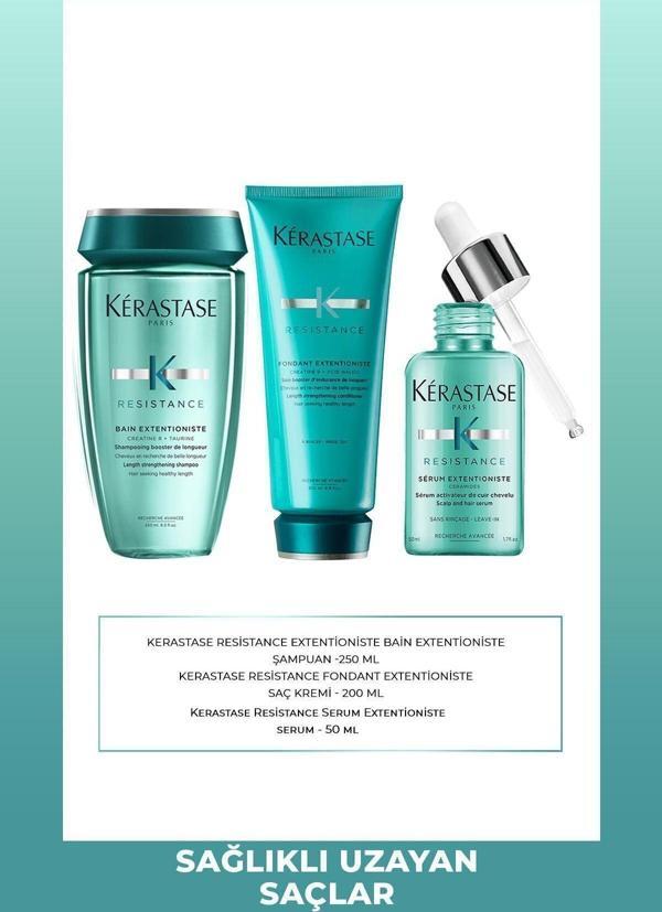 Kérastase Resistance Onarıcı Saç Kremi 200 ml & Şampuan 250 ml & Serum 50 ml - Image 1
