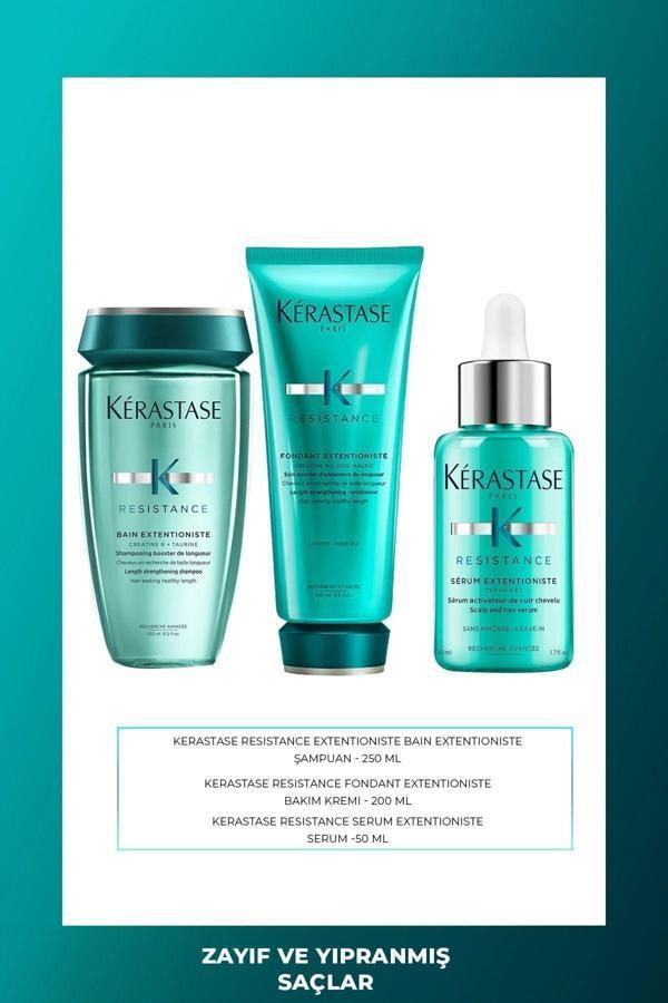 Kérastase Resistance Extensioniste Şampuan 250 ml Fondant Krem 200 ml Serum 50 ml - Image 1