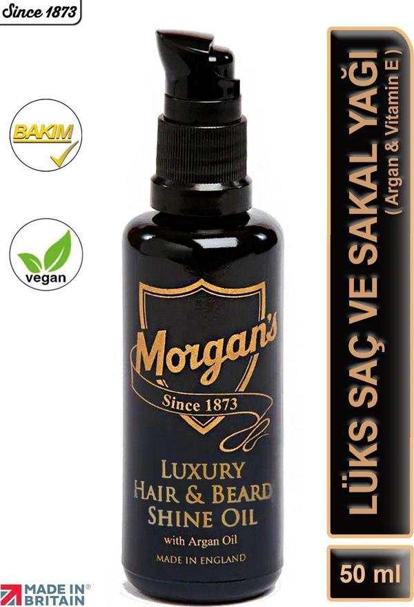 Morgan's Luxury Hair & Beard Argan Oil - Lüks Argan Saç Ve Sakal Bakım Yağı 50ml - Image 1