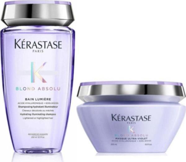 Blond Absolu Bain Lumiere Şampuan 250 ml + Blond Absolu Ultra - Violet Maske 200 ml - Image 1