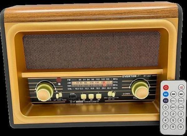 Everton RT-827 Bluetooth-USB-SD-FM Şarjlı Nostaljik Radyo - Image 1
