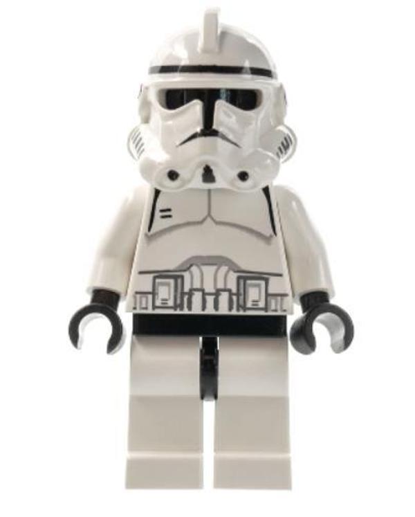 Lego Minifigür Clone Trooper (Phase 2) Black Head sw0126 - Image 1