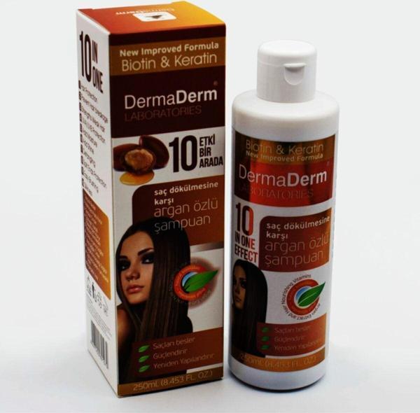 Dermaderm Argan Yağı Özlü Saç Bakım Şampuanı 250 Ml - Image 1