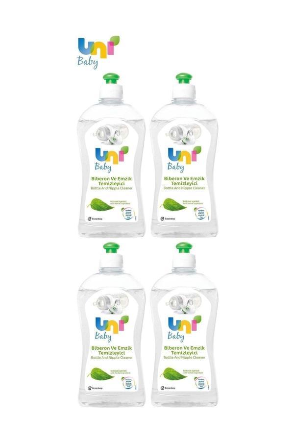 Uni Baby Biberon Ve Emzik Temizleyici 500Ml (Yeni) 4 Lü Set - Image 1
