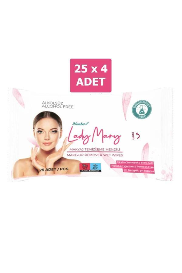 Lady Mary Makyaj Temizleme Mendili Alkolsüz - Image 1