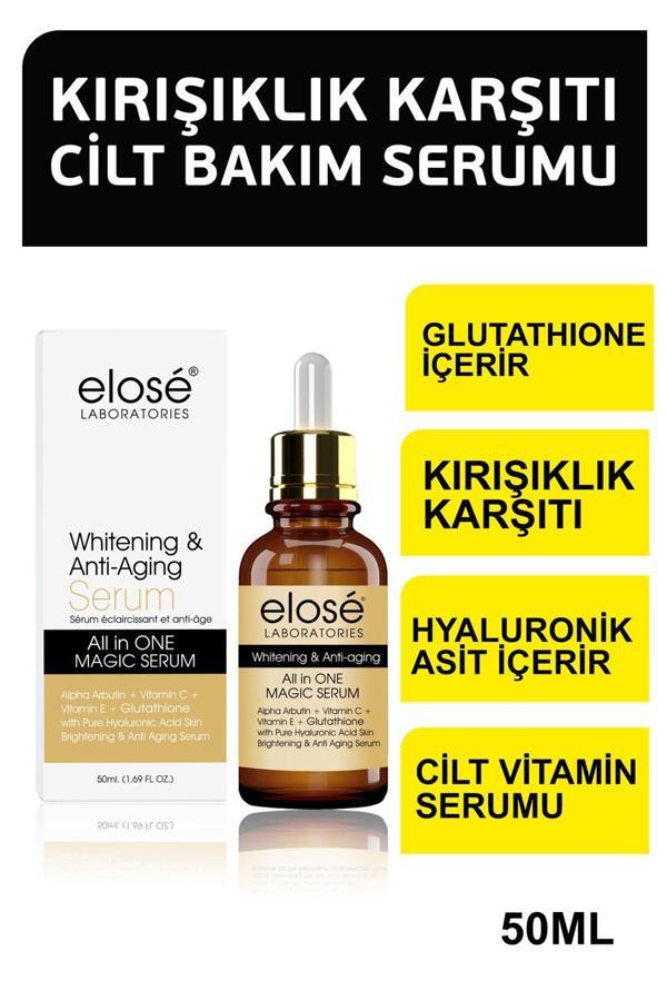 Elose Whitening And Anti Wrinkle Sunscreen Spf 50 Güneş Serumu 50Ml - Image 1