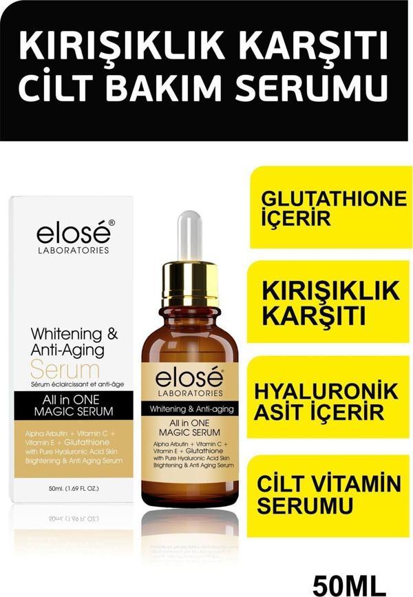 Elose Whitening And Anti Wrinkle Sunscreen Spf 50 Güneş Serumu 50Ml - Image 1