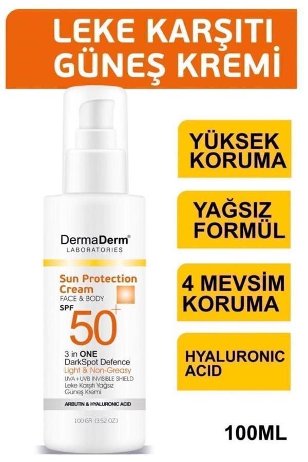 Dermaderm Dermaderm Face Ve Body 3 In 1 Darkspot Leke Karşıtı Kremi Spf 50 100 Gr - Image 1