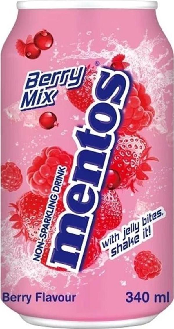 Mentos Hindistan Cevizi Jölesi Parçacıklı Karışık Orman Meyvesi Aromalı İçecek 340 ML - Image 1