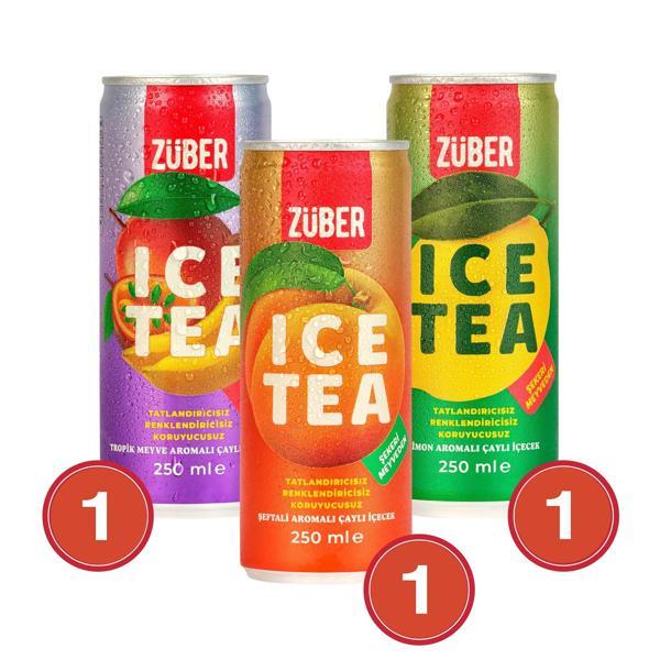 Zuber Ice Tea Tadım Paketi 250 ml x 3 Adet - Image 1