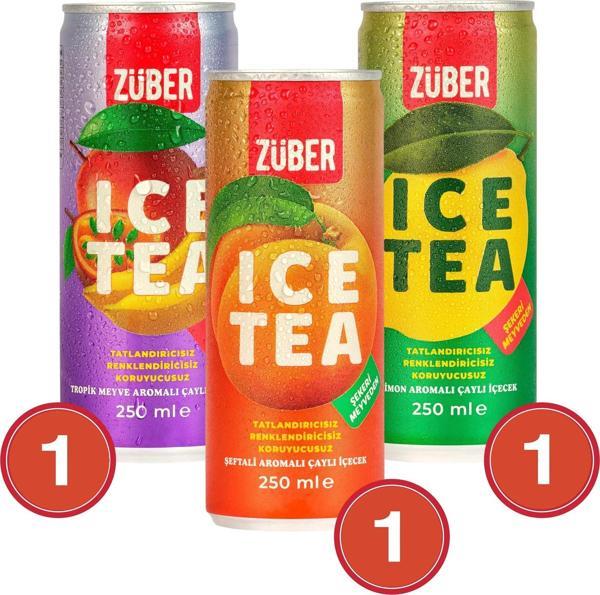 Zuber Ice Tea Tadım Paketi 250 ml x 3 Adet - Image 1
