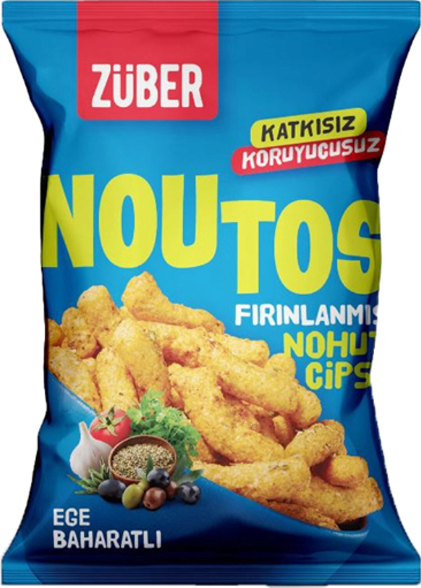 Züber Noutos Fırınlanmış Nohut Cipsi Ege Baharatları 55 G - Image 1