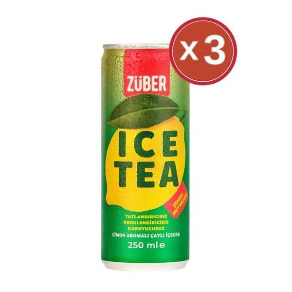 Zuber Ice Tea Limon 250 ml x 3 Adet - Image 1