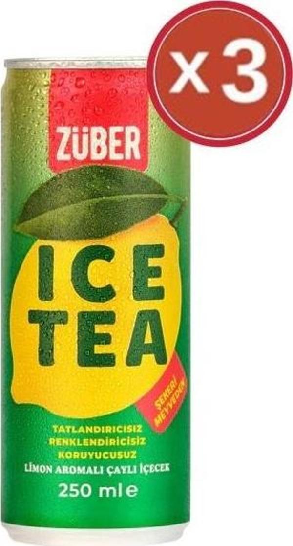 Zuber Ice Tea Limon 250 ml x 3 Adet - Image 1